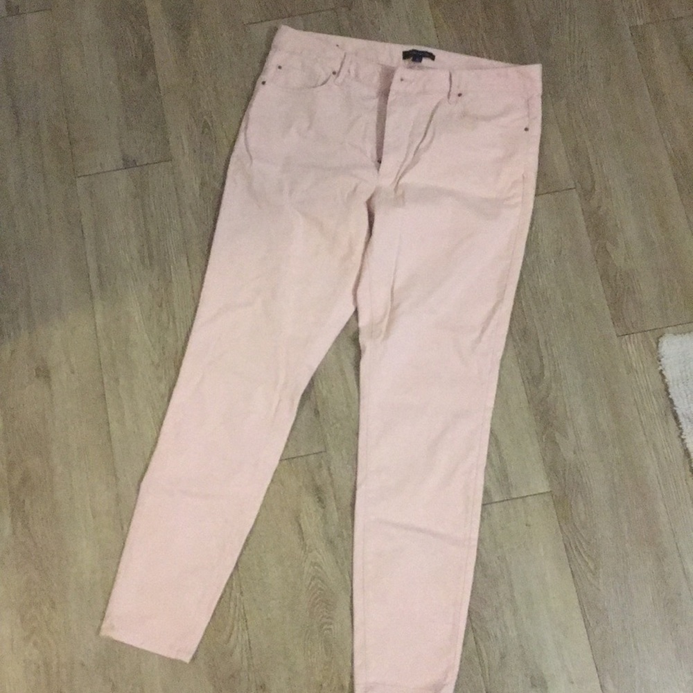 Ann Taylor Faux Suede Skinny Jeans